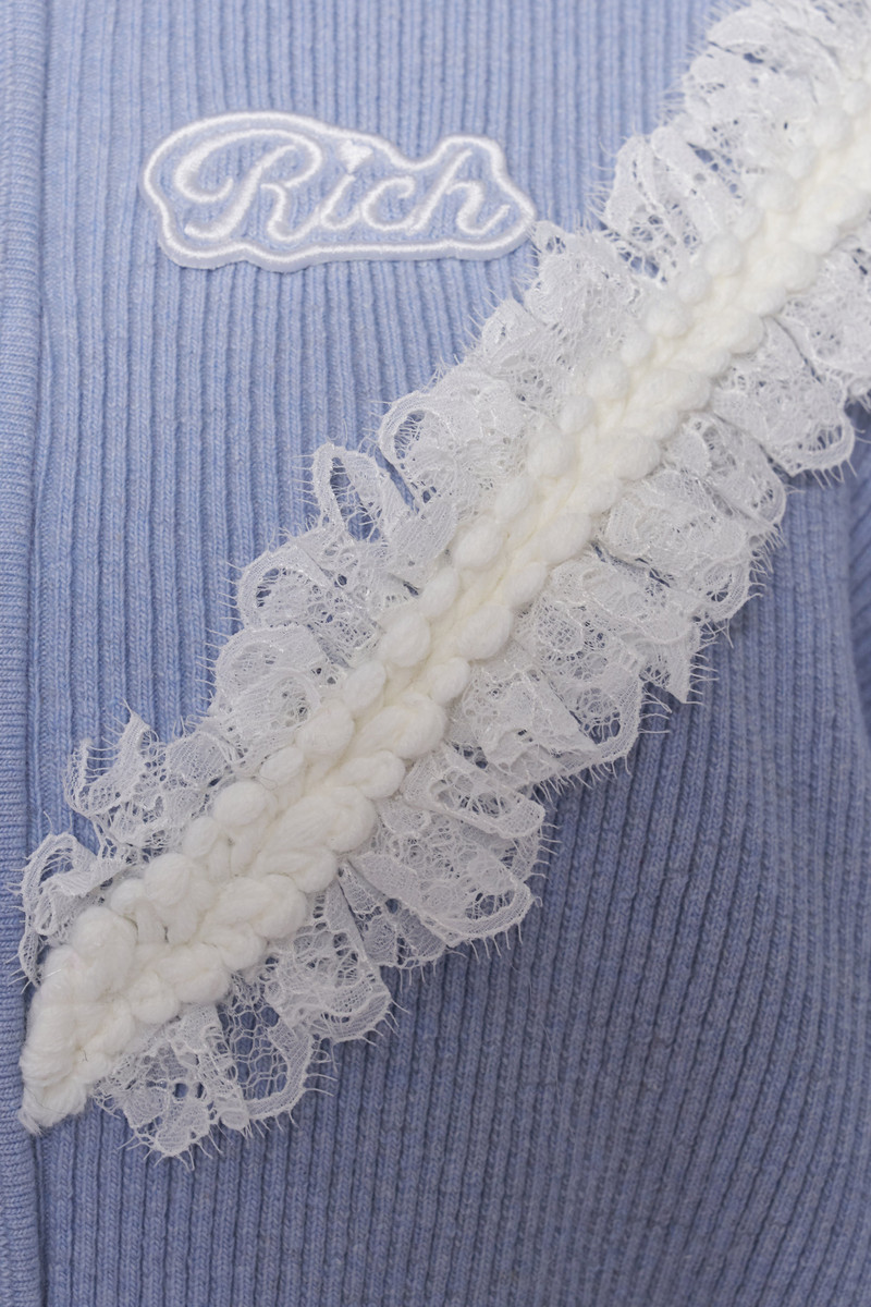 WOOL BLEND KNITTED CARDIGAN WITH ZIP 3