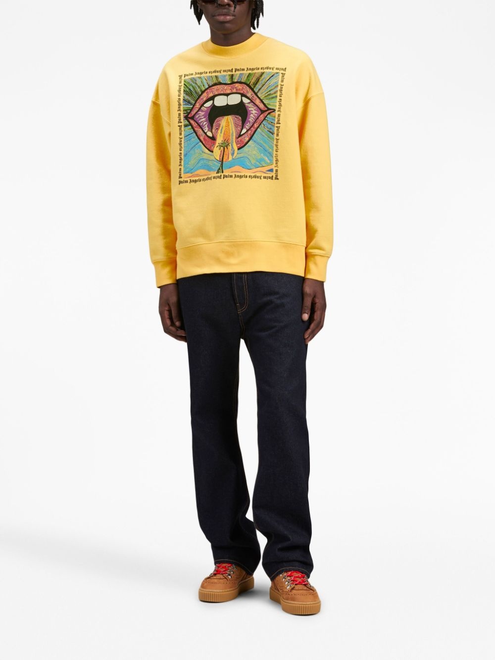 Crazy Mouth crew-neck sweatshirt - 2