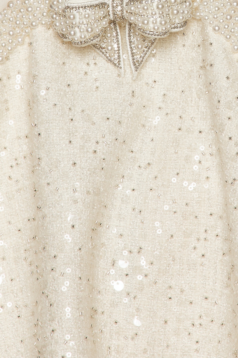 Boucle Pearl Mini Dress - 4