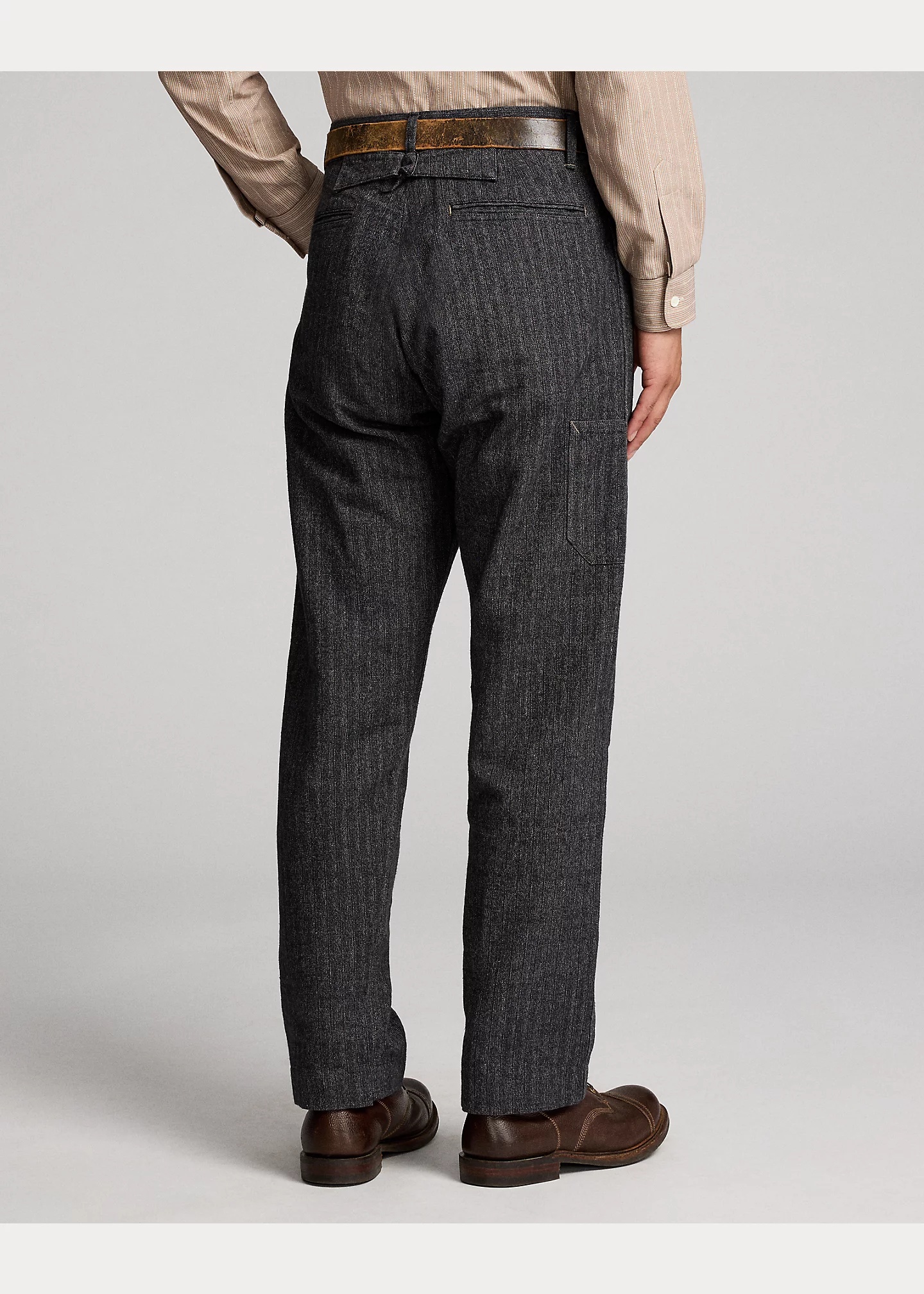 Cotton-Linen Herringbone Field Pant - 4