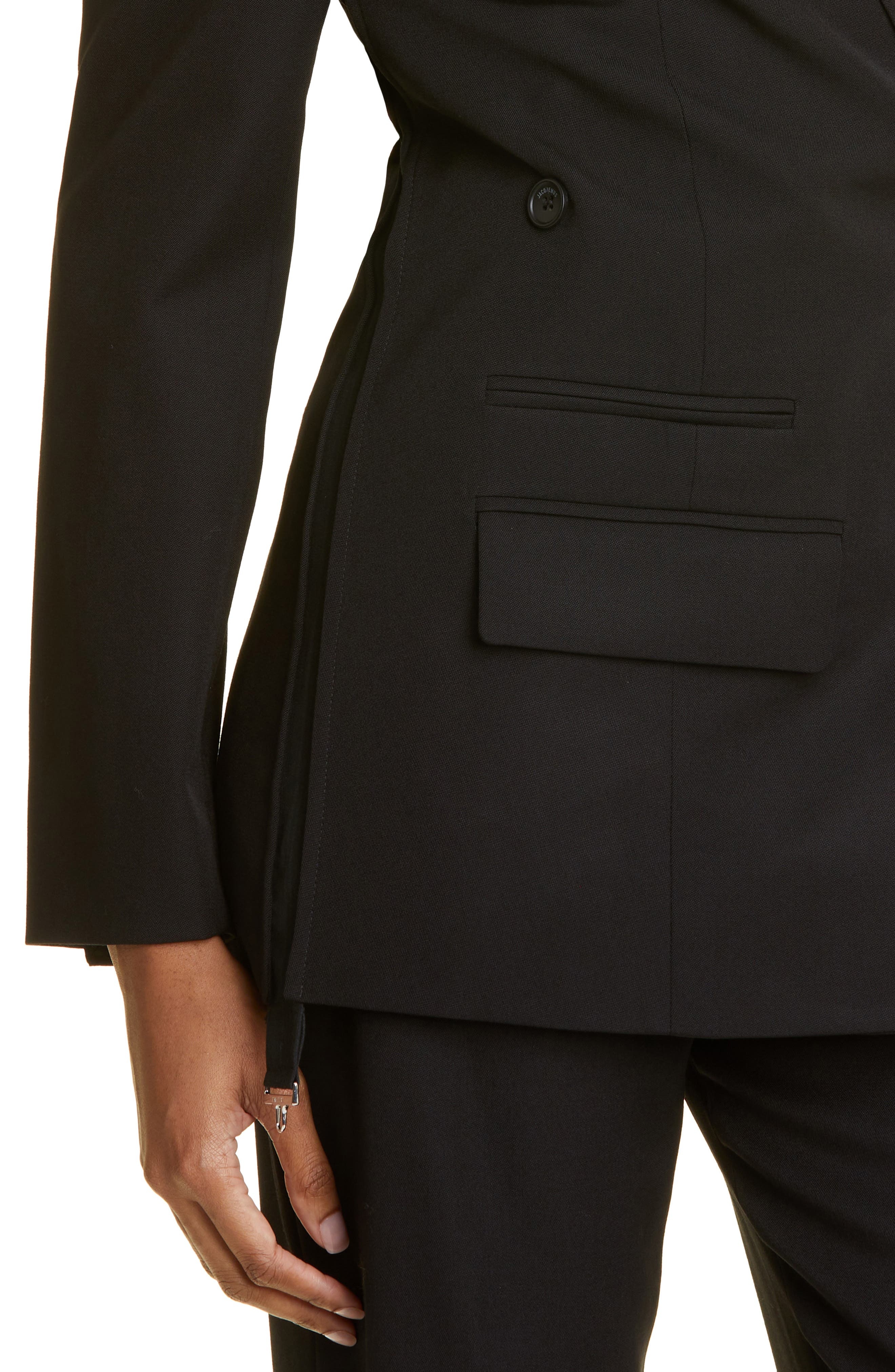 Tibau Cross Button Virgin Wool Jacket - 5