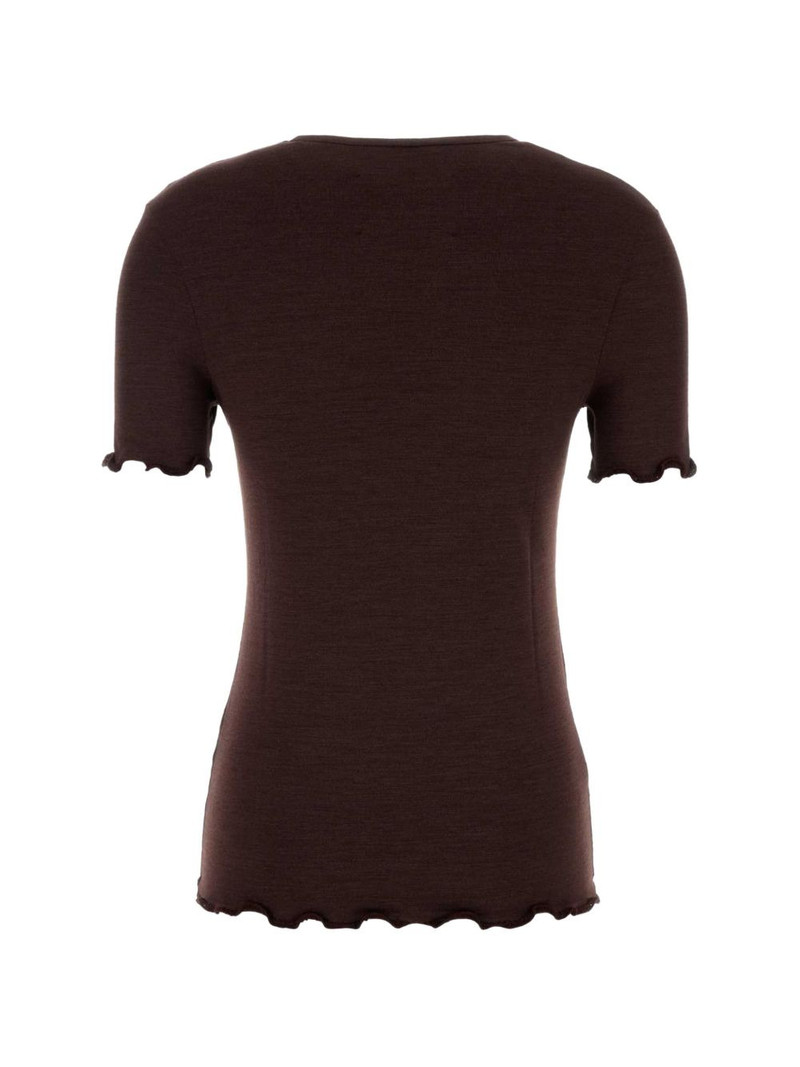 Jil Sander ruffled-sleeve T-shirt outlook