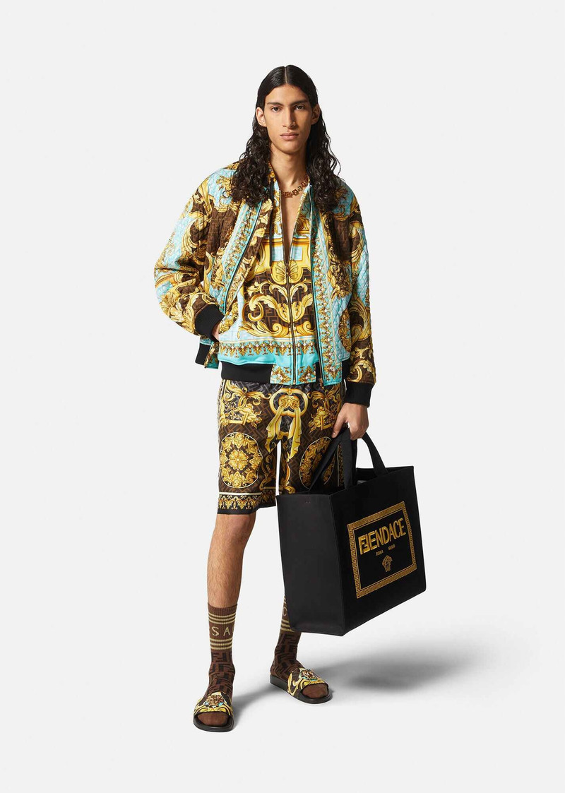 VERSACE Fendace Gold Baroque Zip Hoodie - 1006410-1A04374_5V030