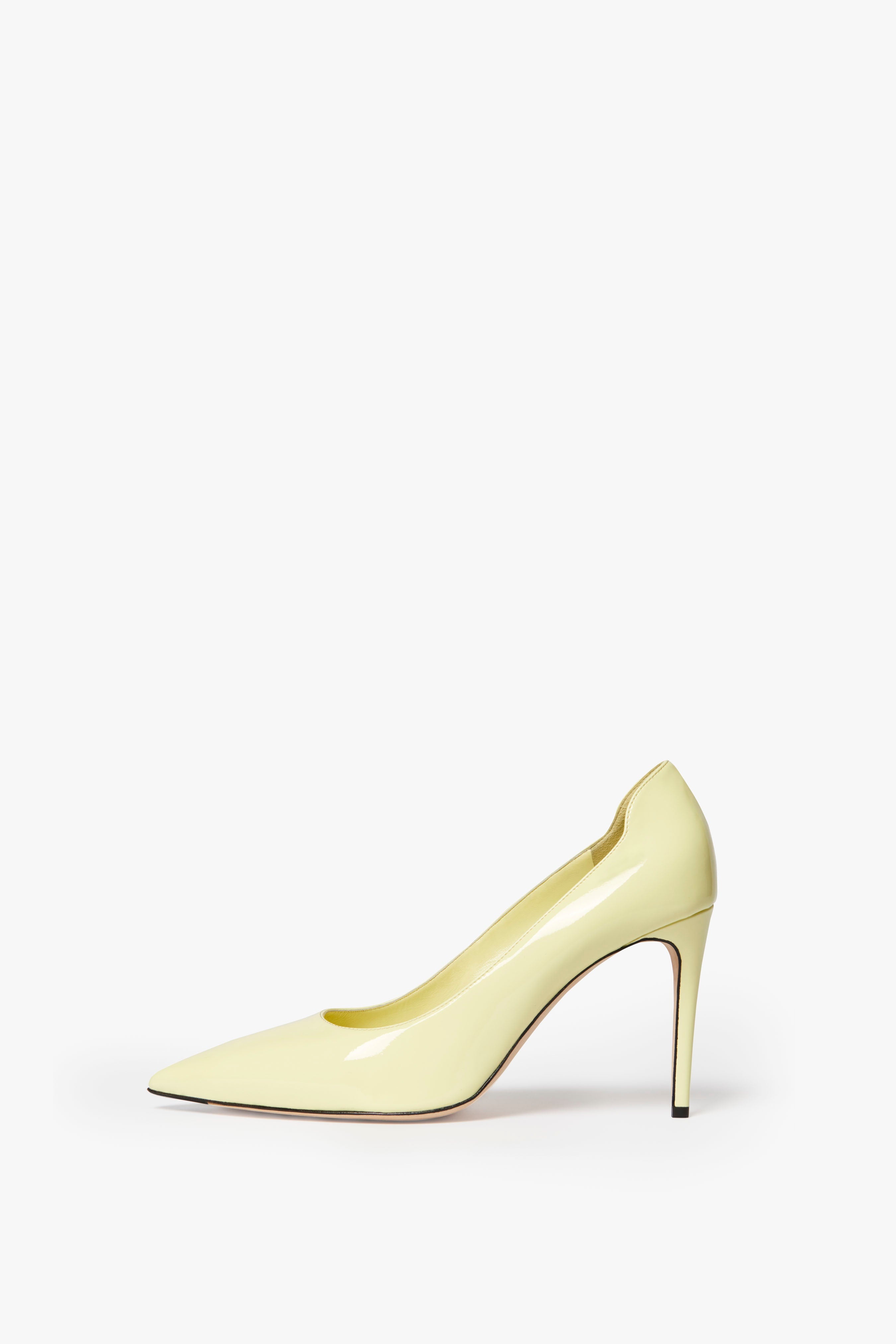 VB 90mm Pump in Pale Lemon - 1