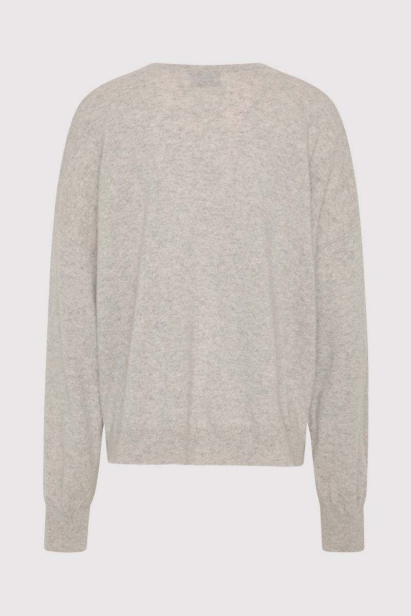 ST. AGNI Cashmere Sweater - Grey Marle outlook