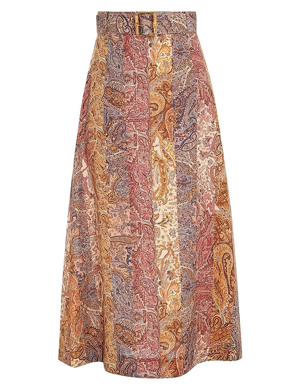 LUMINOSITY A-LINE MIDI SKIRT - 1