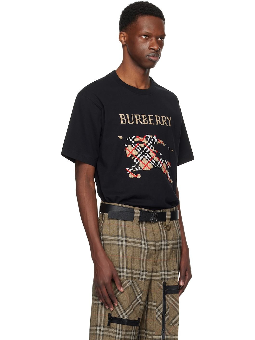 Black Cross Stitch EKD​ Cotton T-shirt - 2