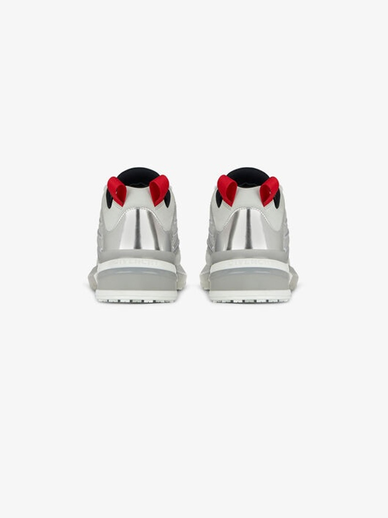 Givenchy GIV 1 SNEAKERS IN METALLIZED LEATHER AND MESH outlook