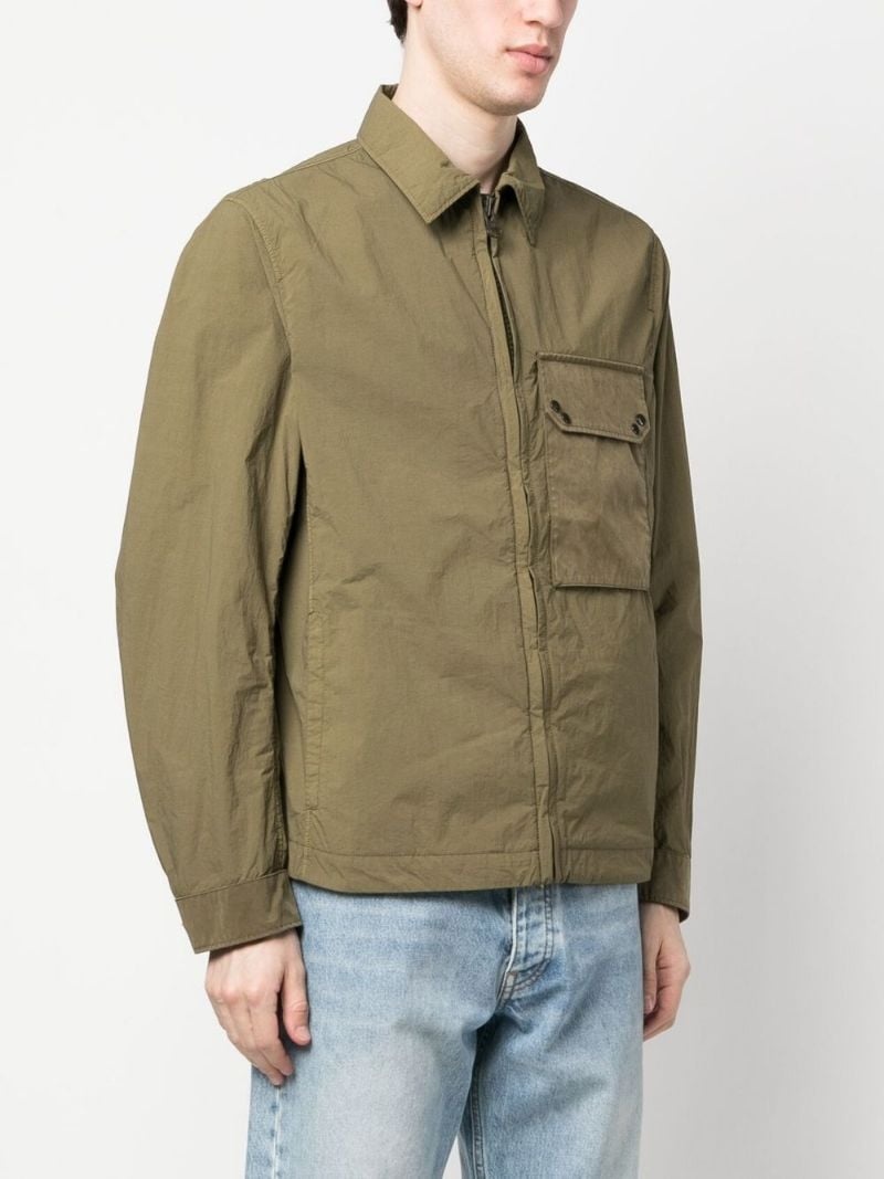 zip-fastening shirt jacket - 3