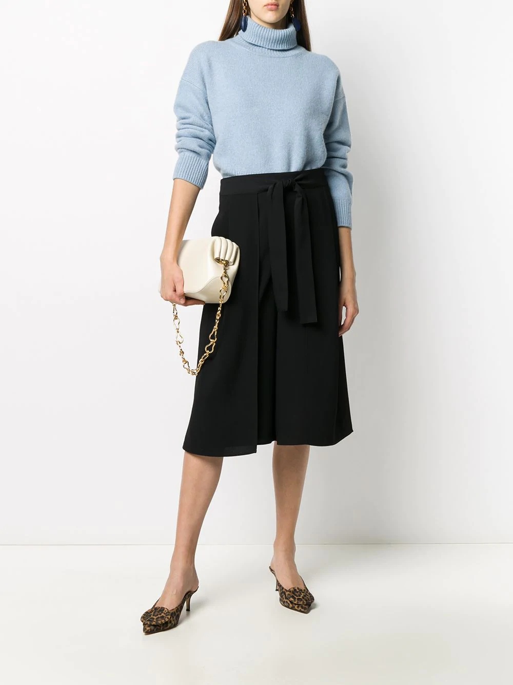 belted culottes - 2