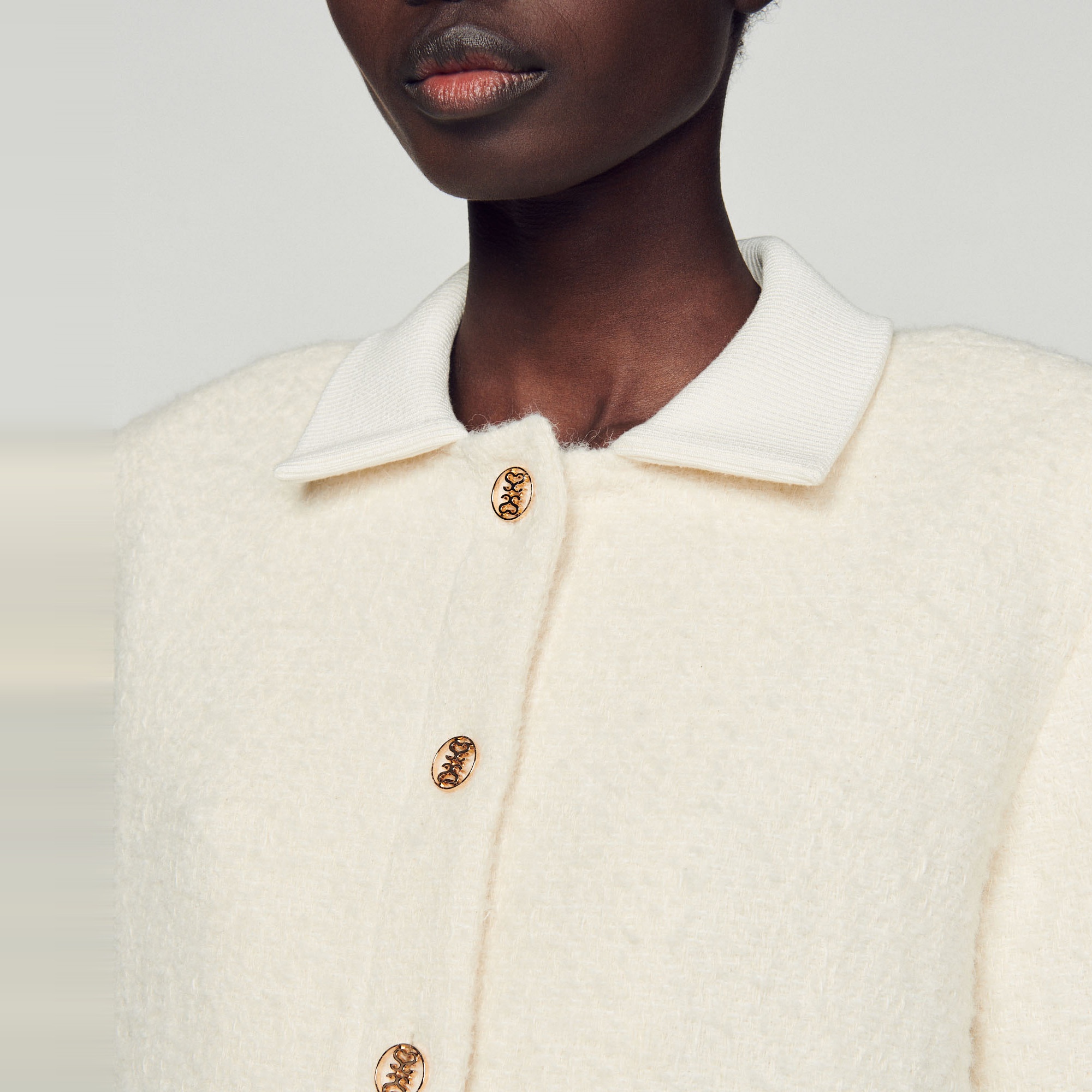 Cropped tweed jacket - 4