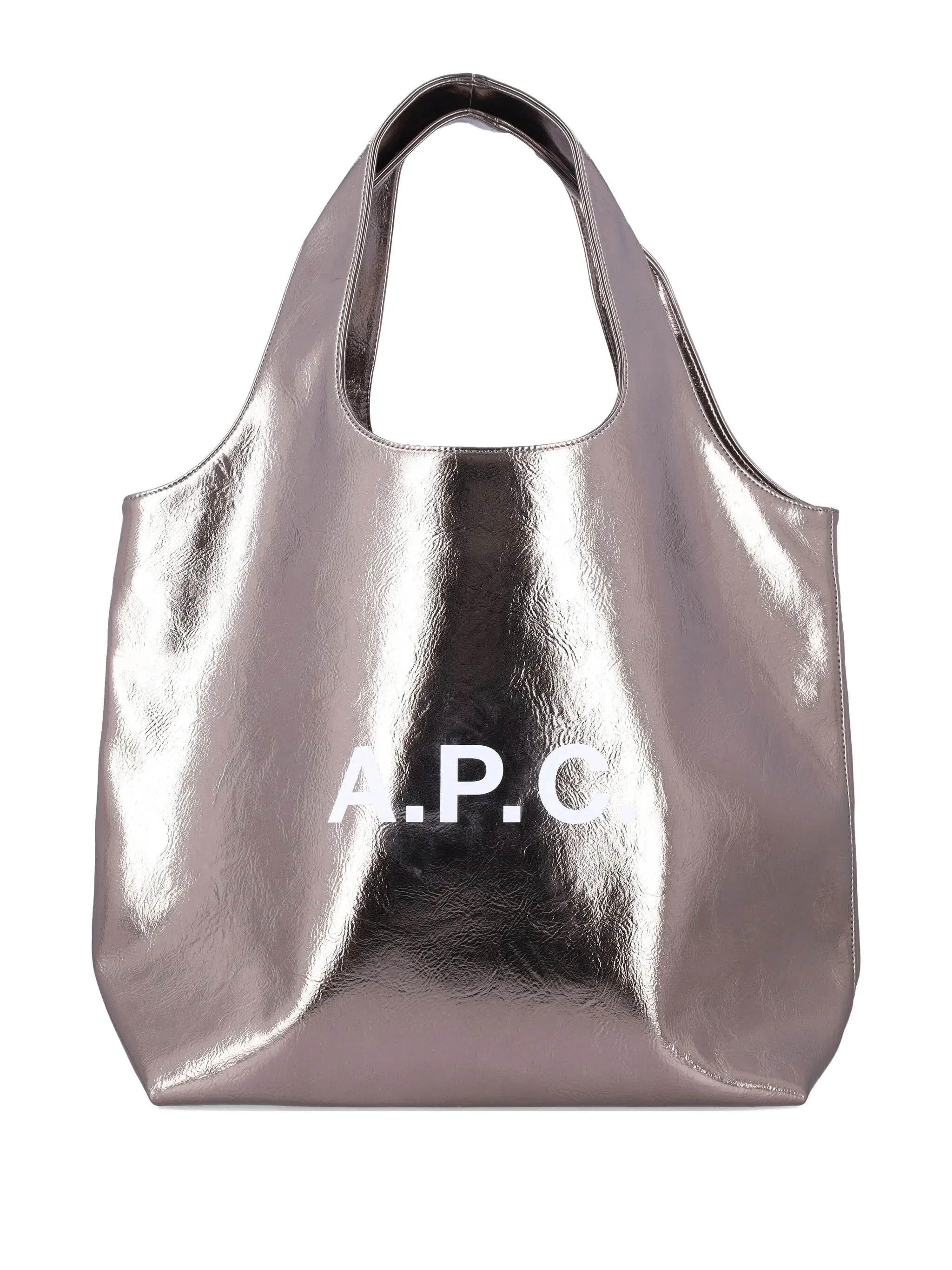 A.p.c. Large Ninon Metallic Logo Tote Bag - 1