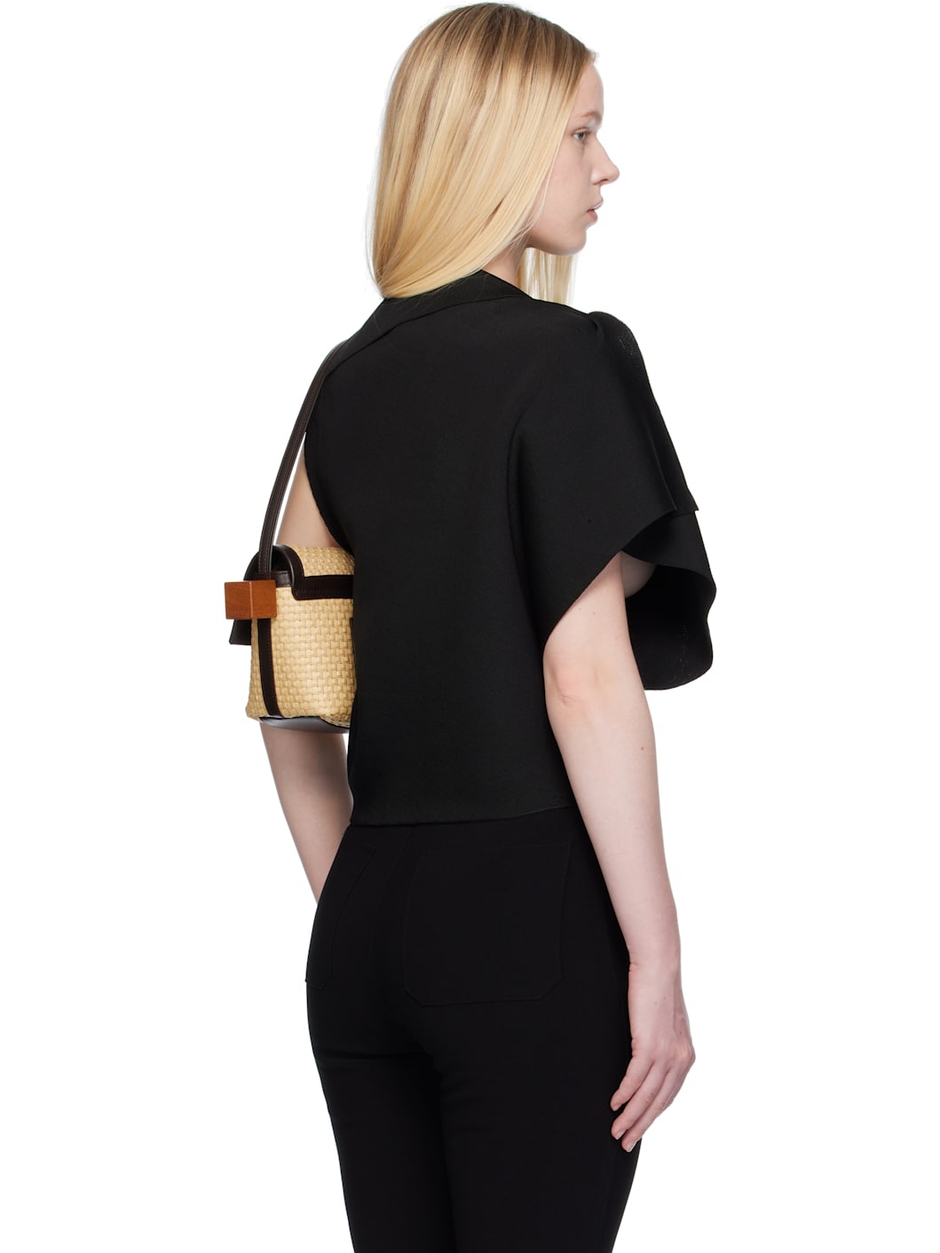 Black La Croisière 'The Trapèze knit' Top - 3