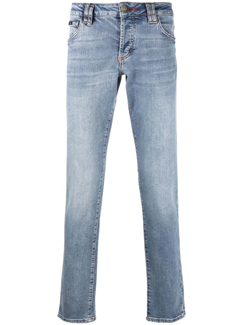 straight-leg denim jeans - 1