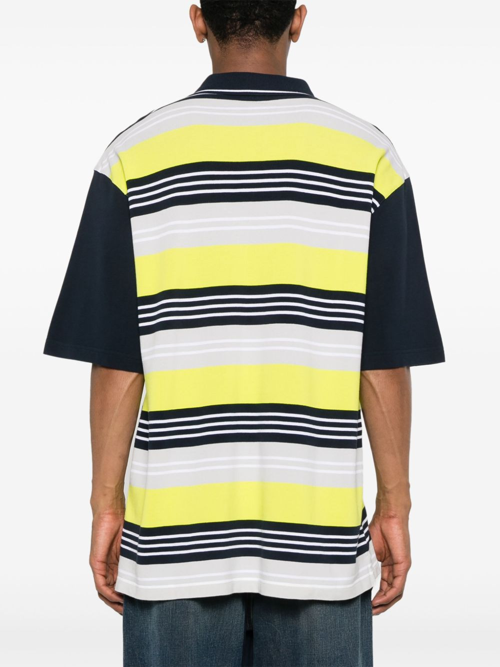 panelled polo shirt - 4