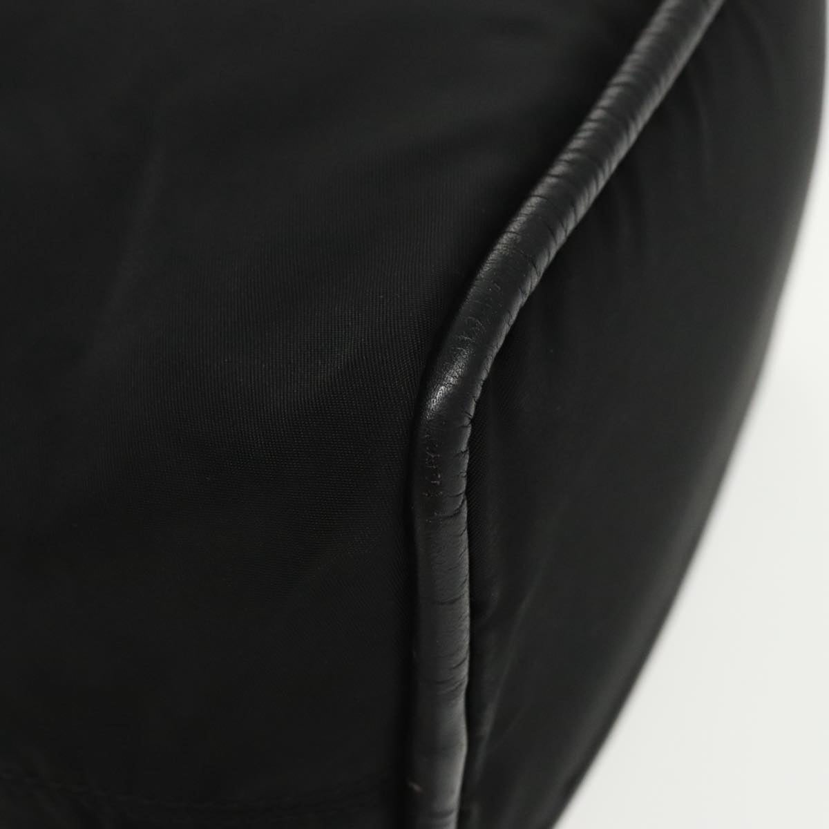 CELINE Hand Bag Nylon Black Gold - 9