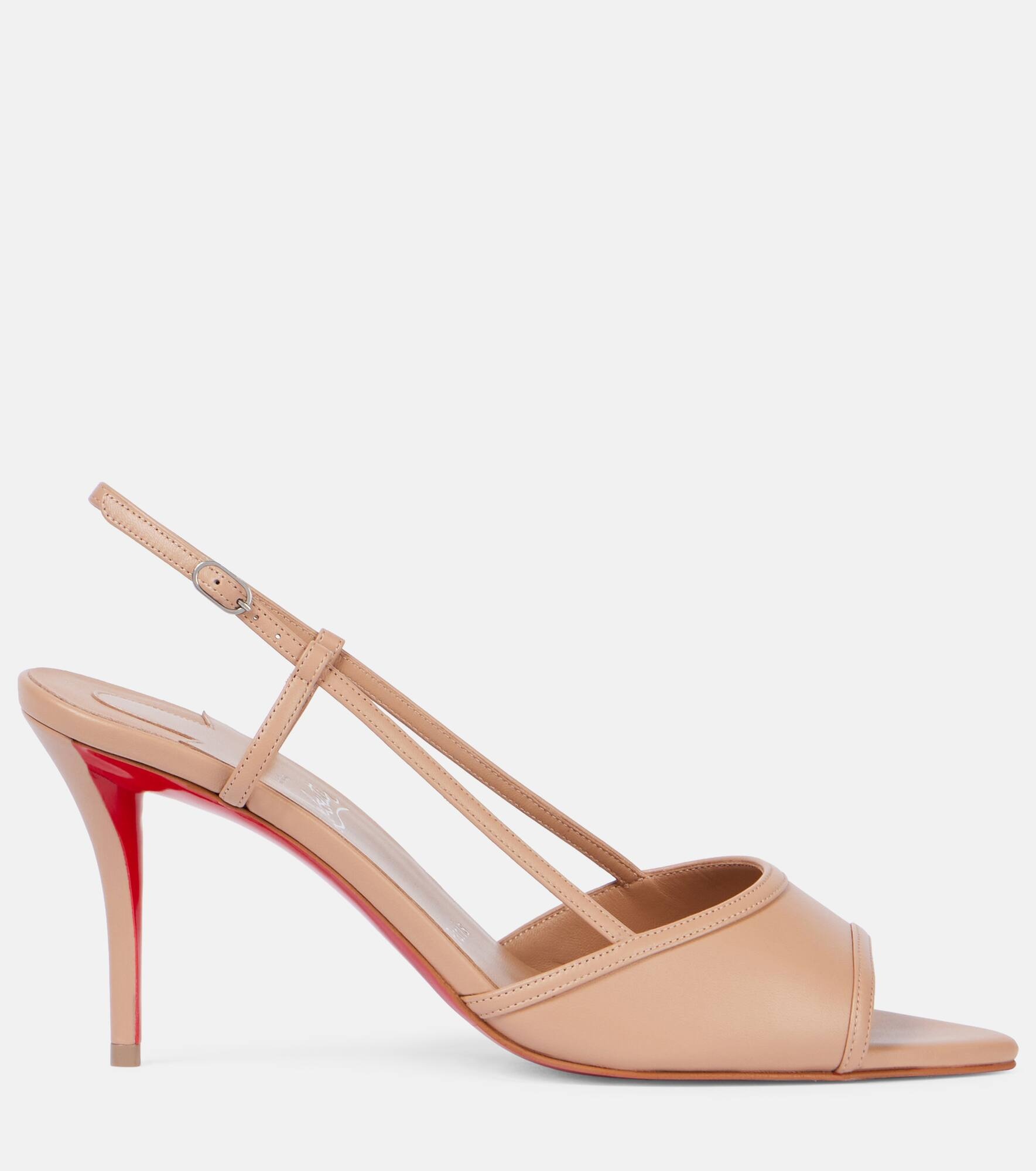 Miss Z 80 patent leather slingback pumps - 4