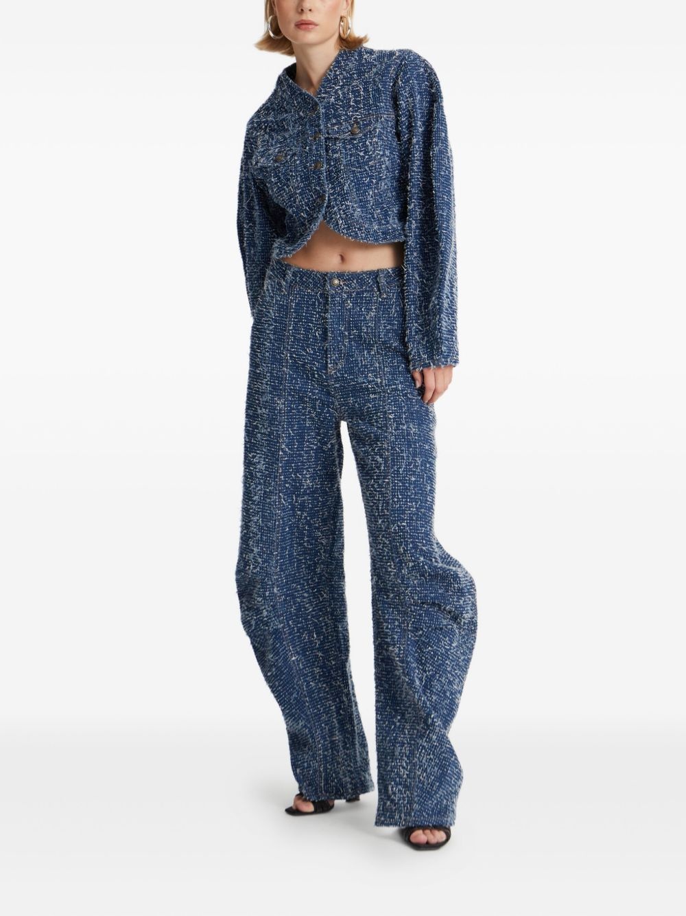 long-sleeve denim jacket - 2