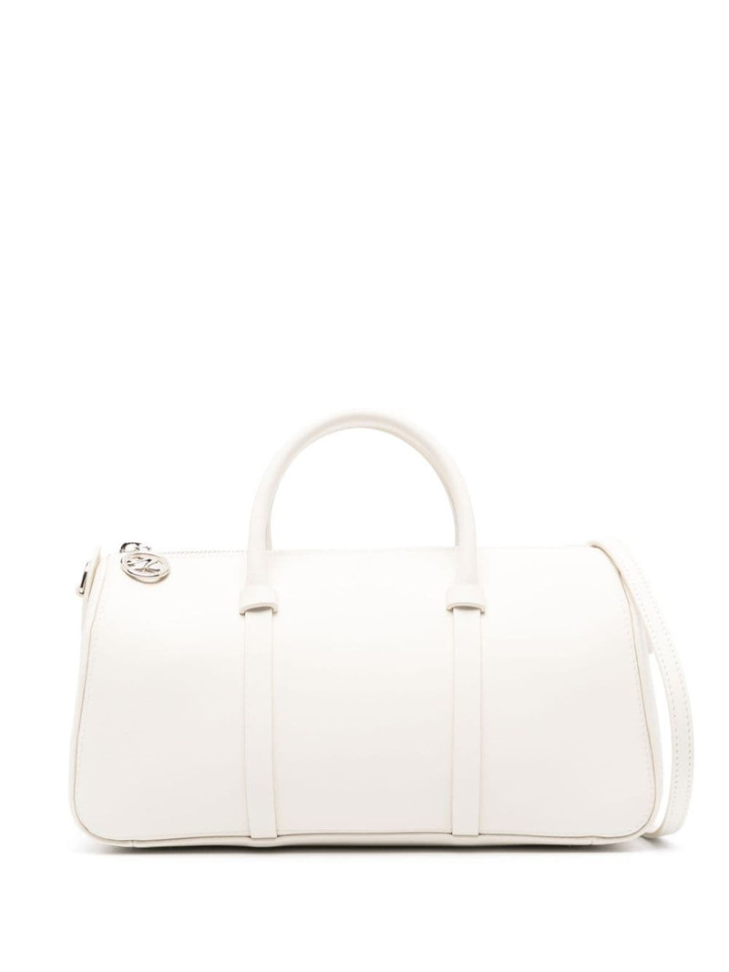 logo-debossed leather tote bag 1