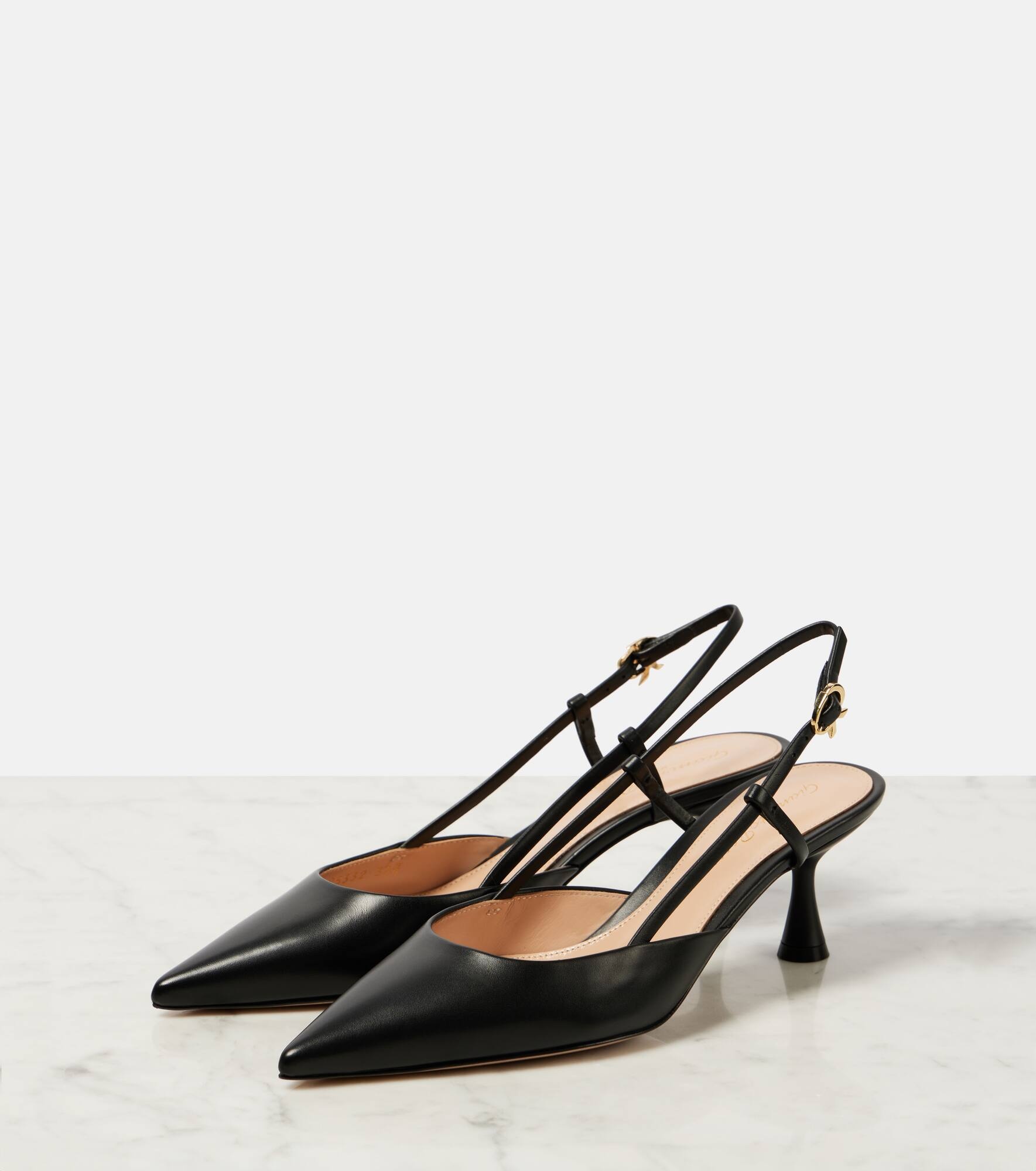 Ascent 55 leather slingback pumps - 4