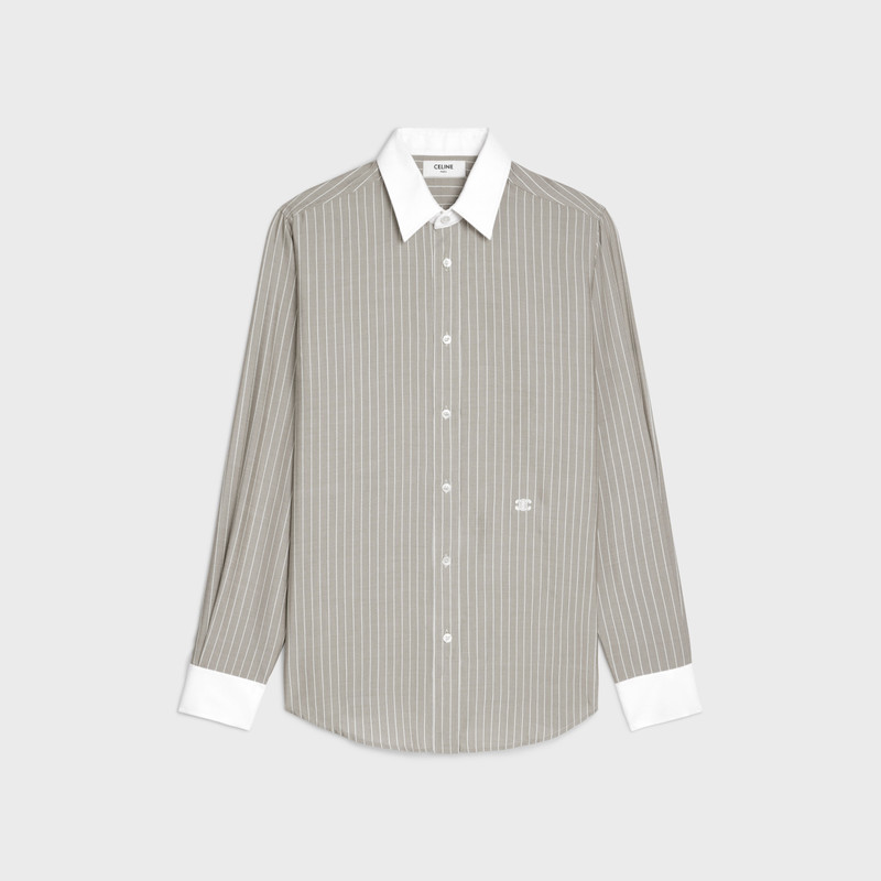 loose carnaby shirt in striped silk 1