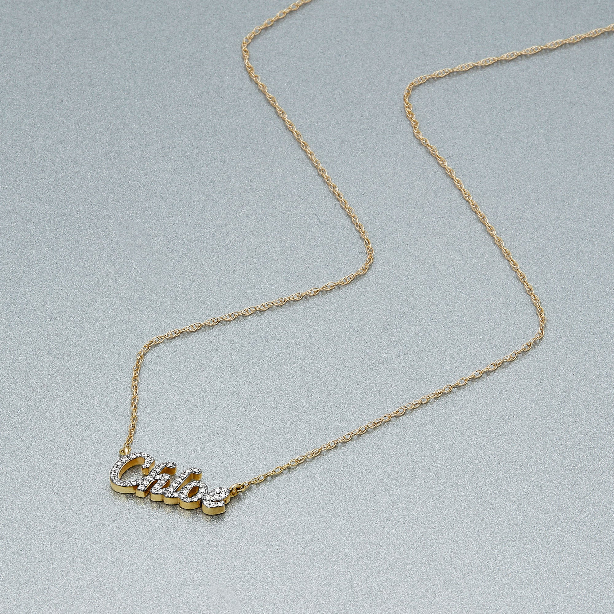 Say My Name Diamond Necklace - 5