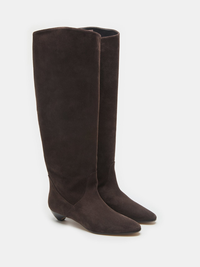 LE MONDE BÉRYL Allegra Riding Boot / Chocolate Suede outlook