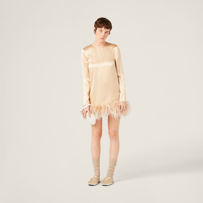 Miu Miu Satin mini-dress outlook