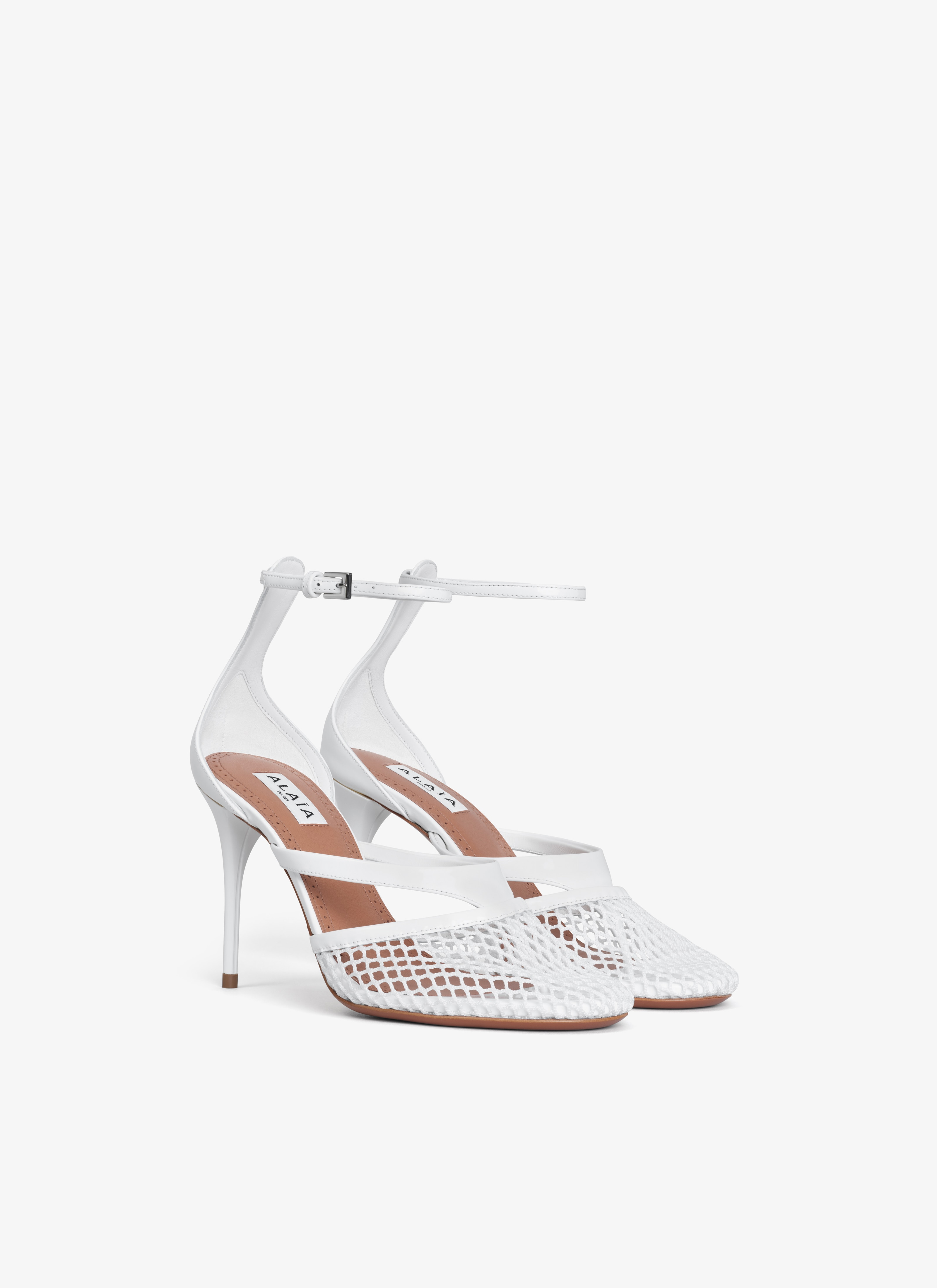 INFRADITO SANDALS IN FISHNET & LEATHER - 3