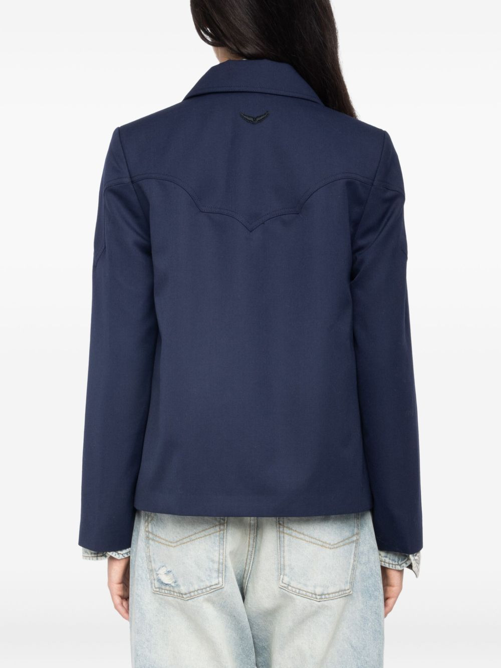 button-fastening blazer - 4