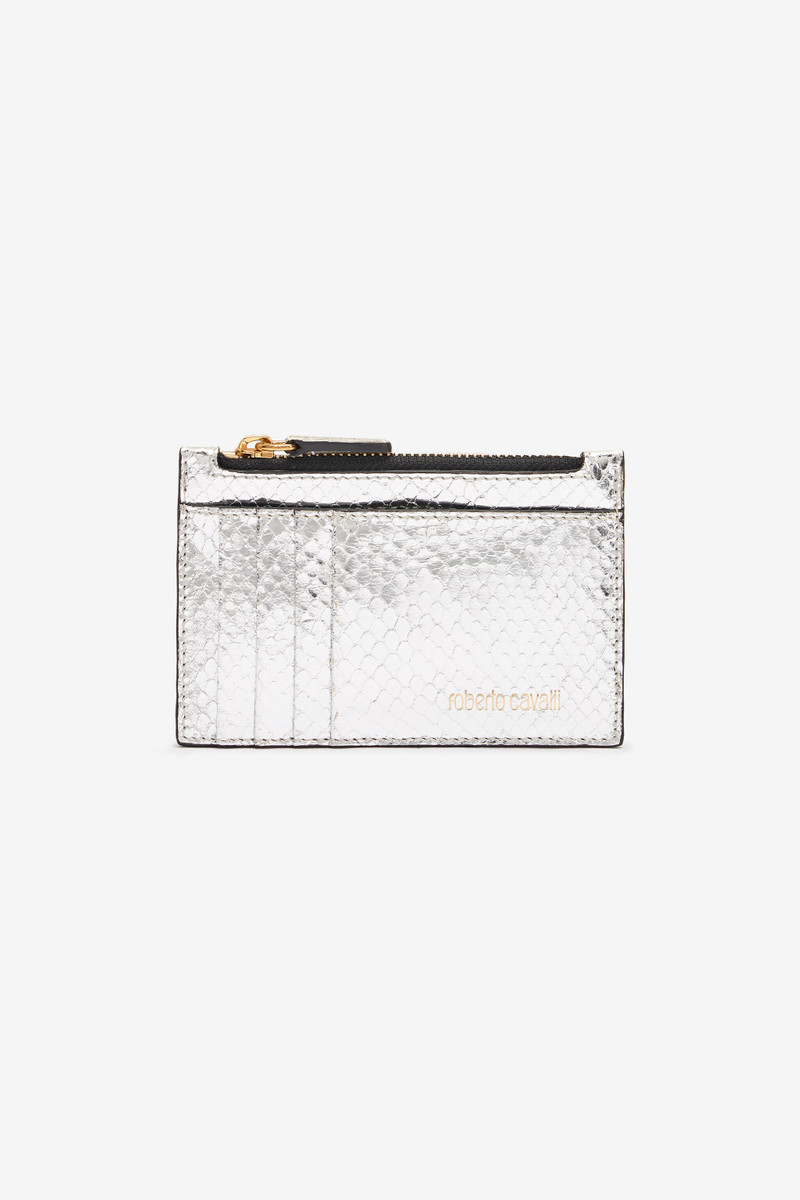 Metallic Snake-Scale Card Holder - 1