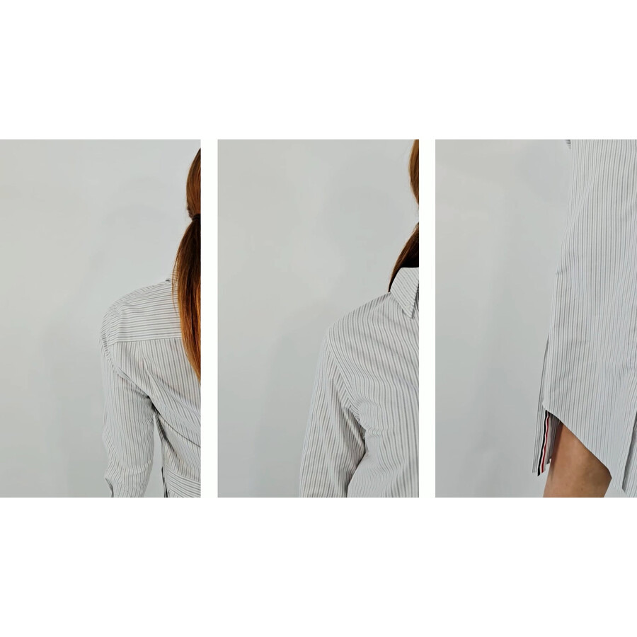 Thom Browne Oxford Stripe Oversized Shirtdress - 3