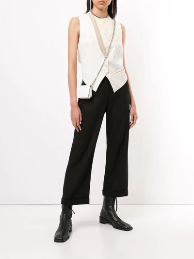 Ann Demeulemeester lace-panelled gilet outlook