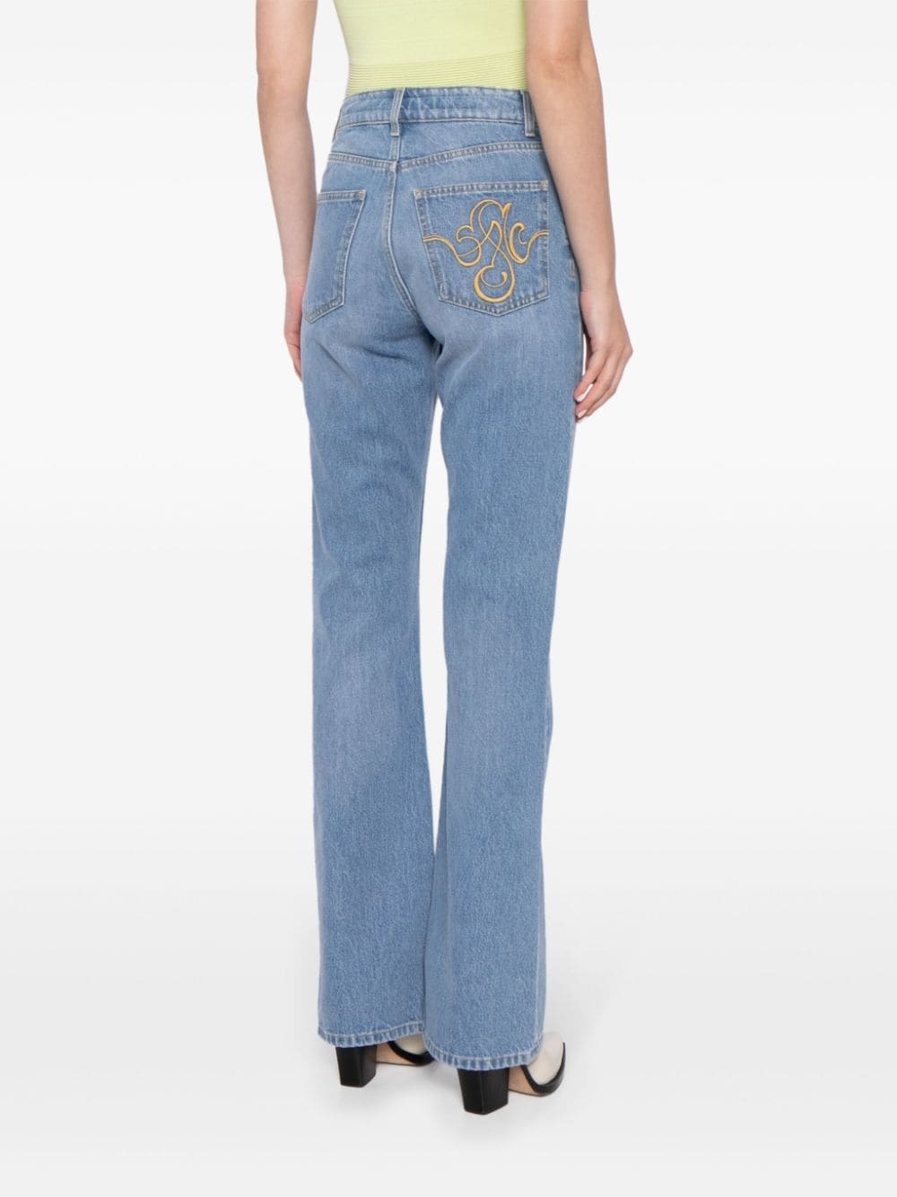 high-rise flared jeans - 4