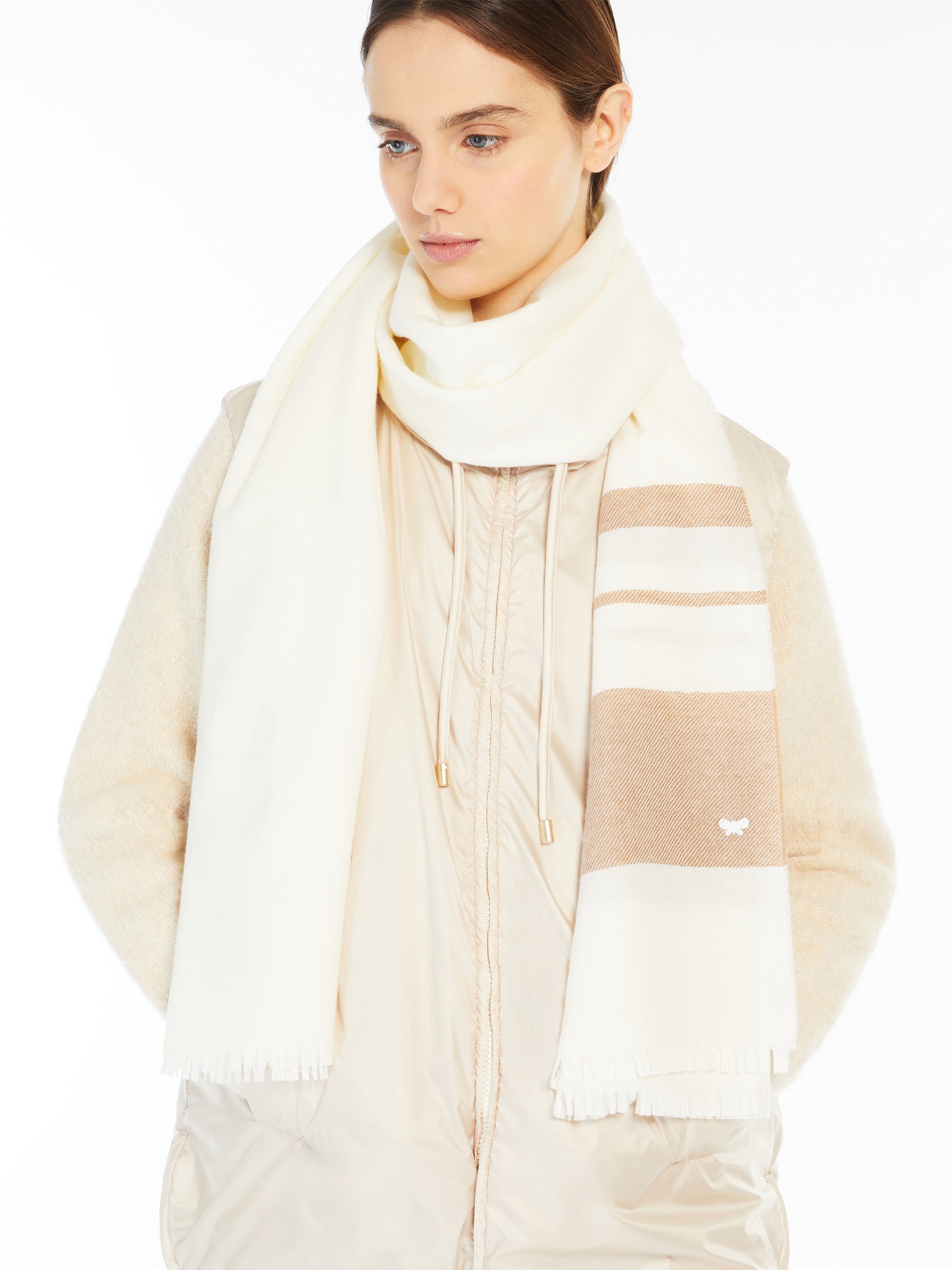 ABISSI Striped wool scarf - 4