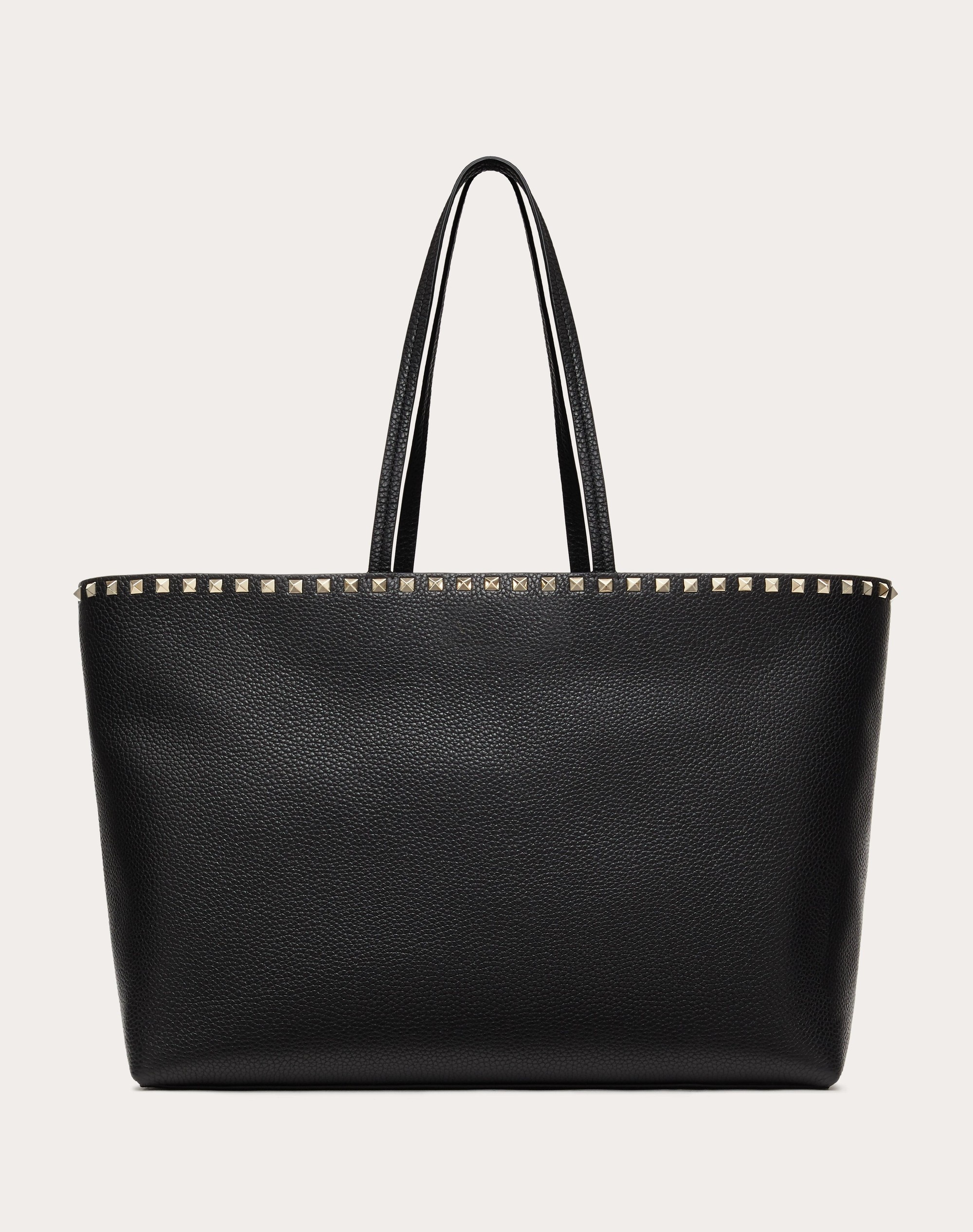 ROCKSTUD GRAINY CALFSKIN TOTE BAG - 2