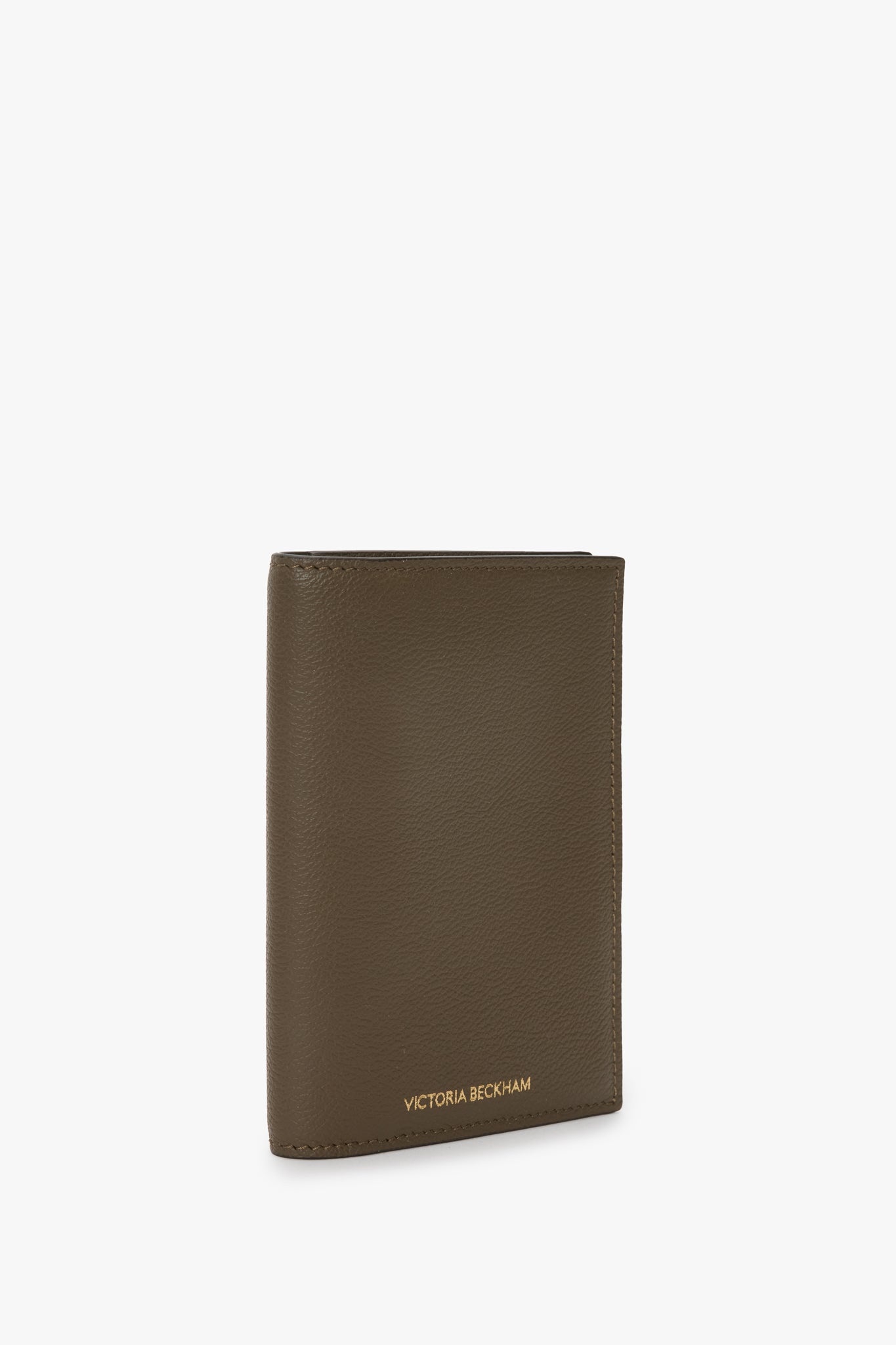Passport Holder In Khaki Soft Grained Leather - 2