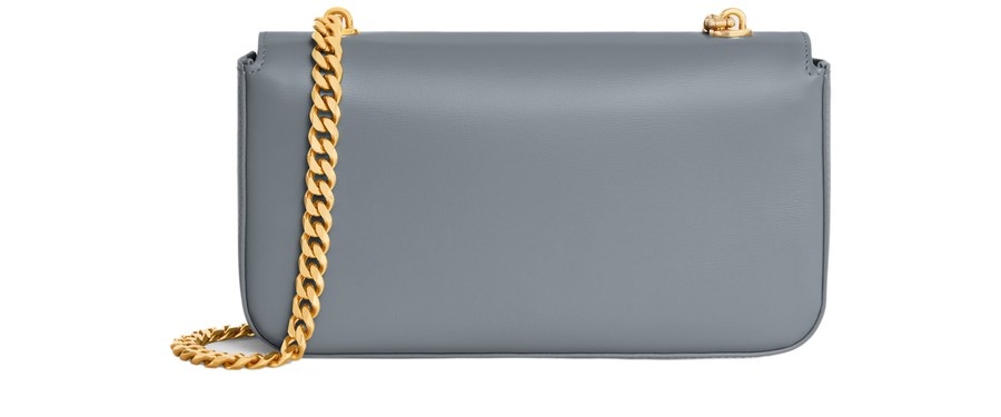 Triomphe Shoulder Bag In Shiny Calfskin with chain - 3
