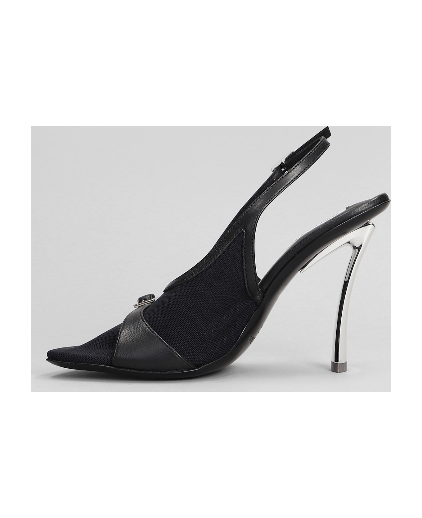 Pumps In Black Leather - 3