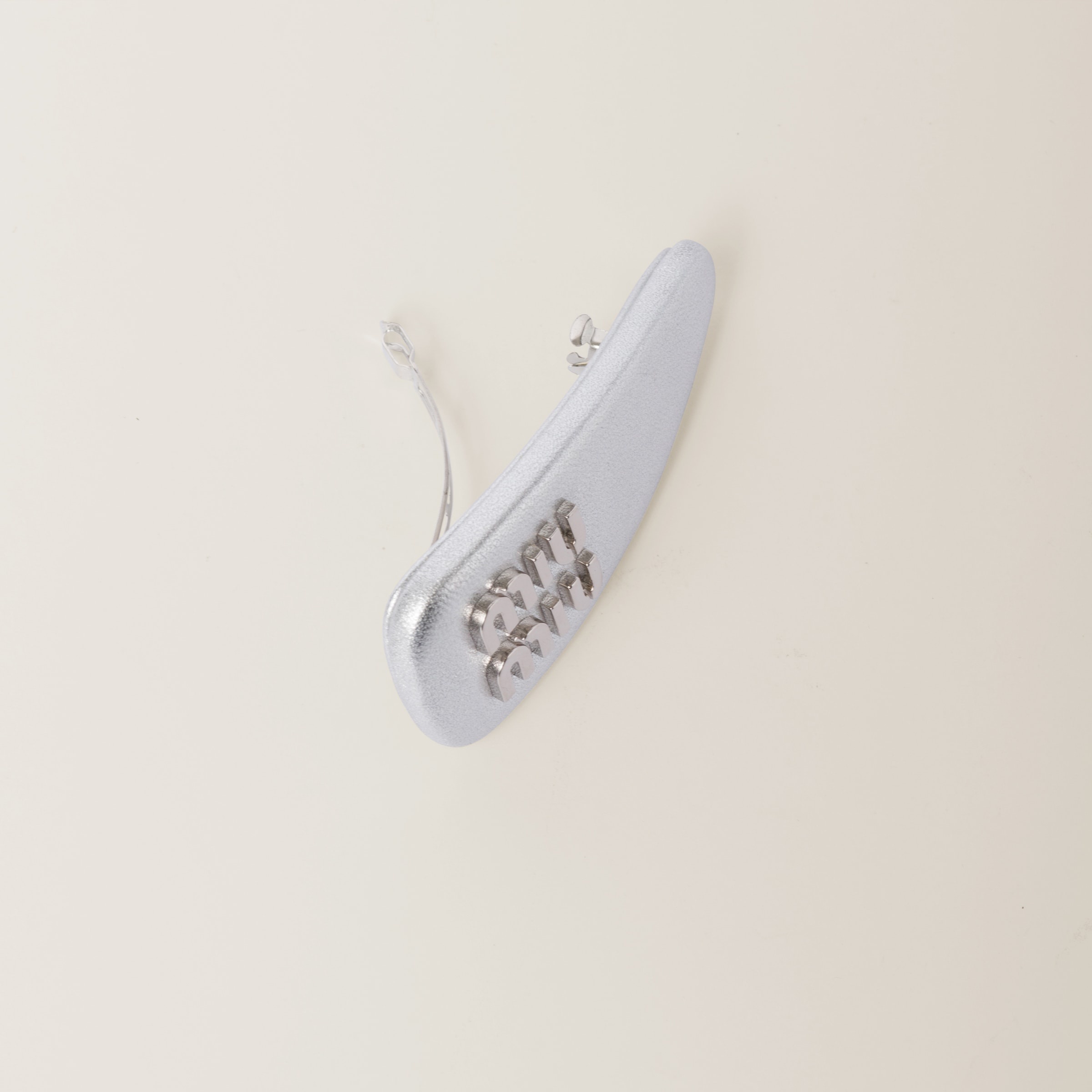 Nappa leather hair clip - 2