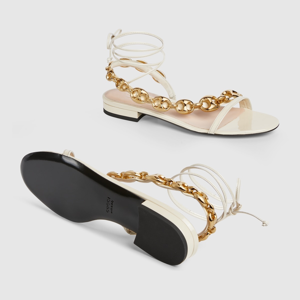 サンダル・ミュール Gucci LOGO EMBROIDERY SANDALS Gucci Logo Embroidery Sandals | italist