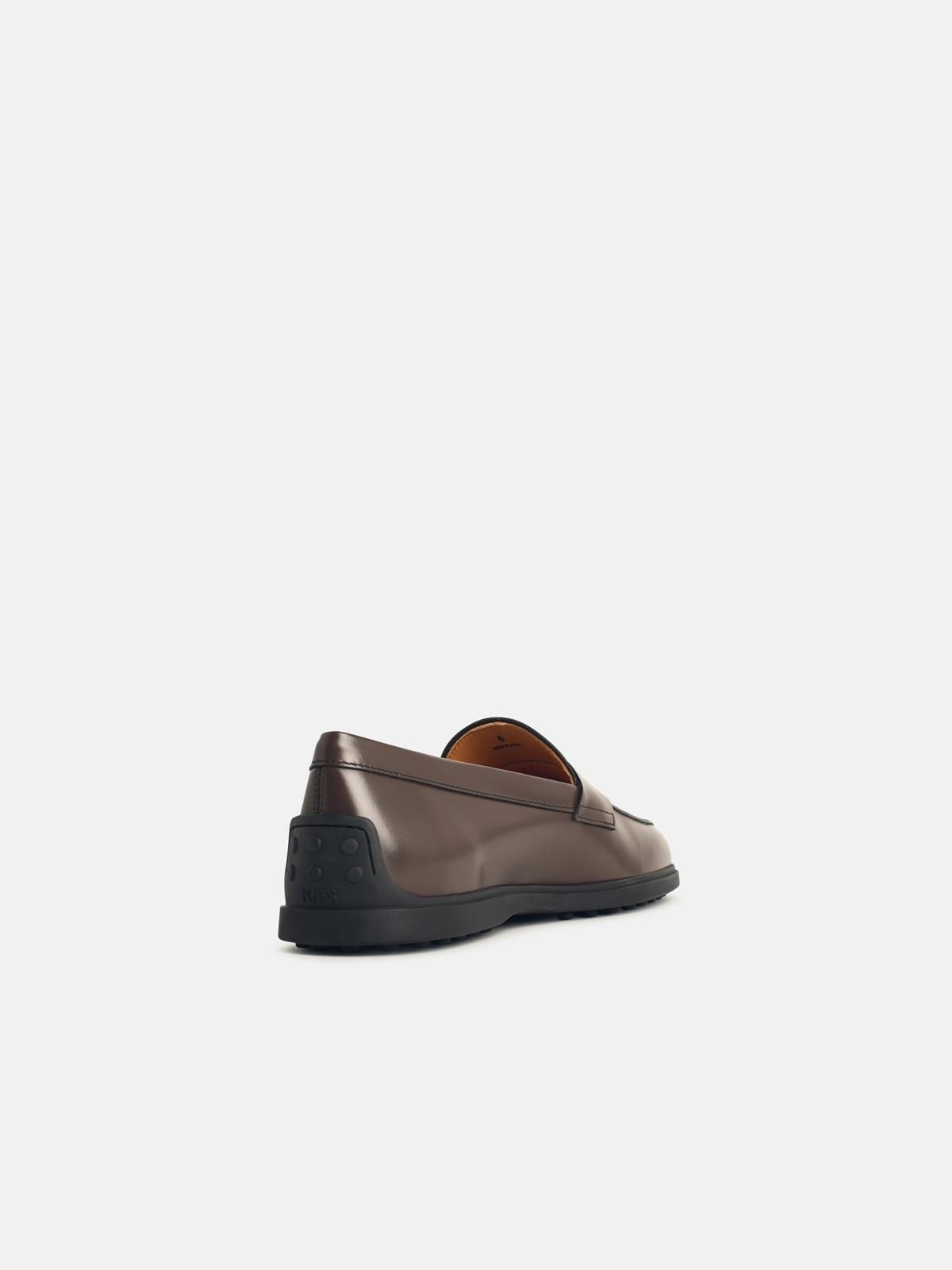 BROWN LEATHER LOAFERS - 3