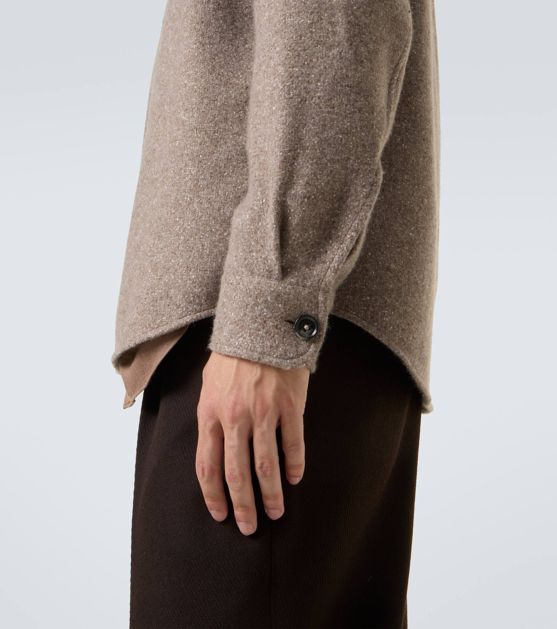 Cashmere and silk overshirt - 8