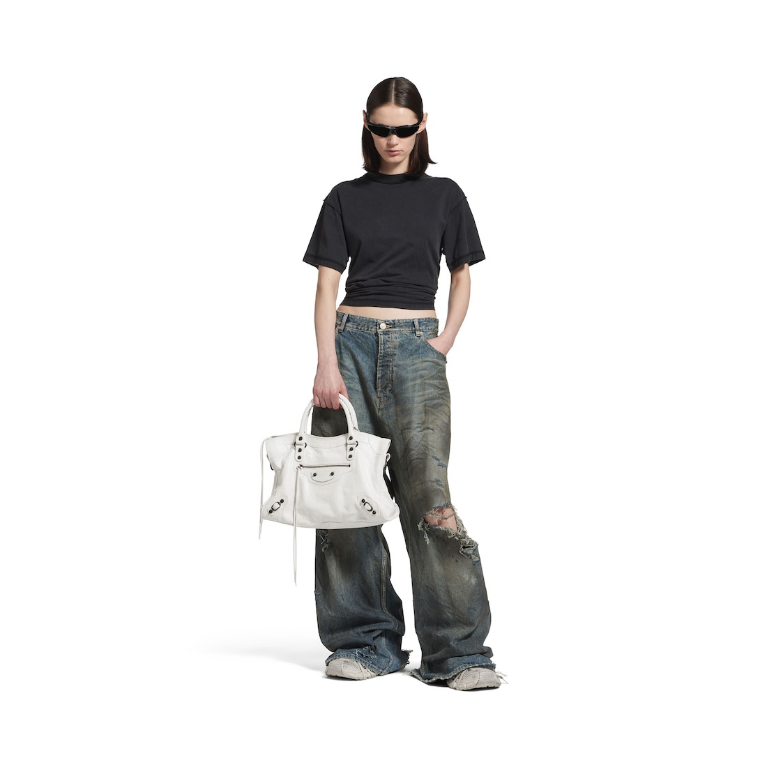 Women's Le City Medium Bag in White - 7