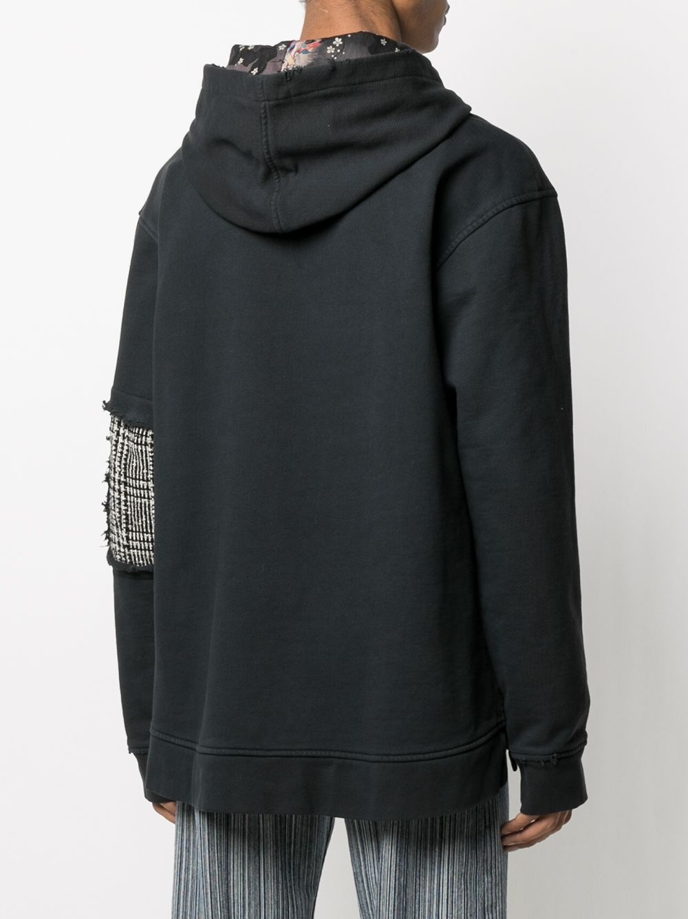 vintage-effect logo hoodie - 4