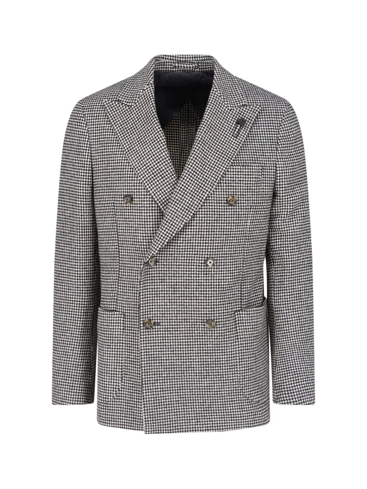 DOUBLE-BREASTED BLAZER IN WOOL BLEND - 1