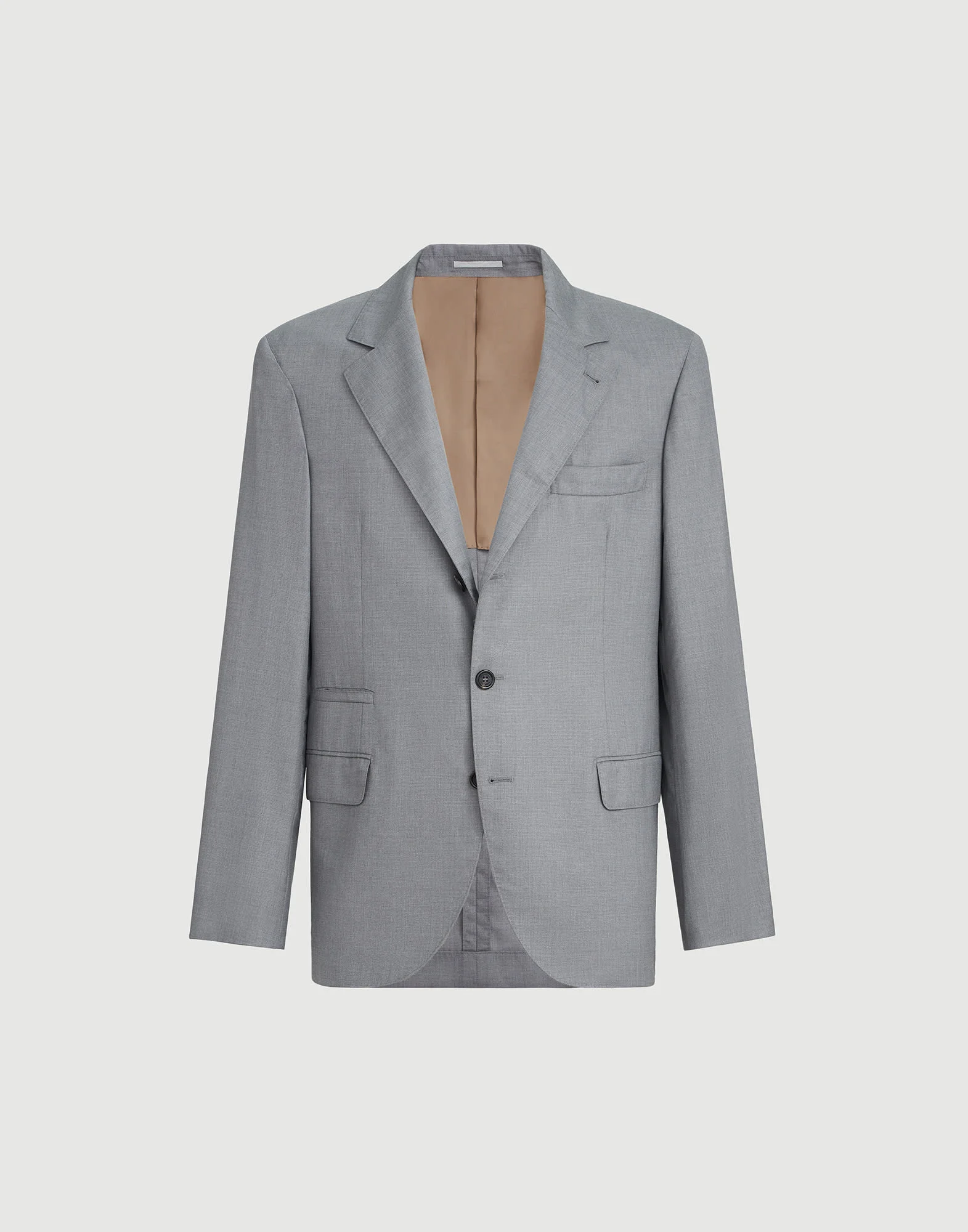 Virgin wool and silk lightweight hopsack blazer - 1
