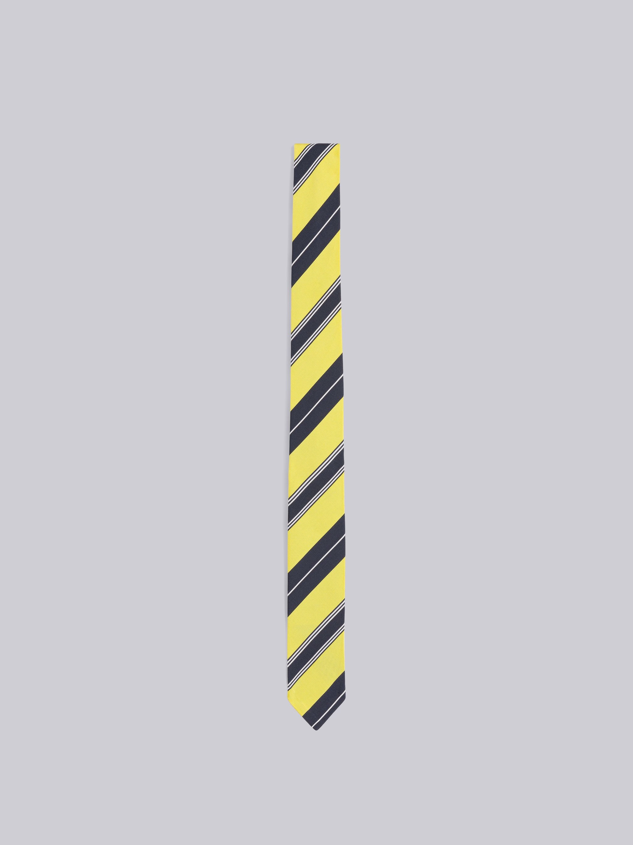 Tartan Stripe Jacquard Classic Tie - 1