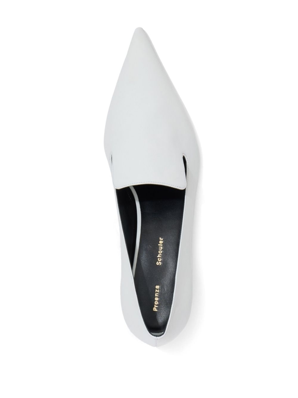 20mm point-toe leather pumps - 4