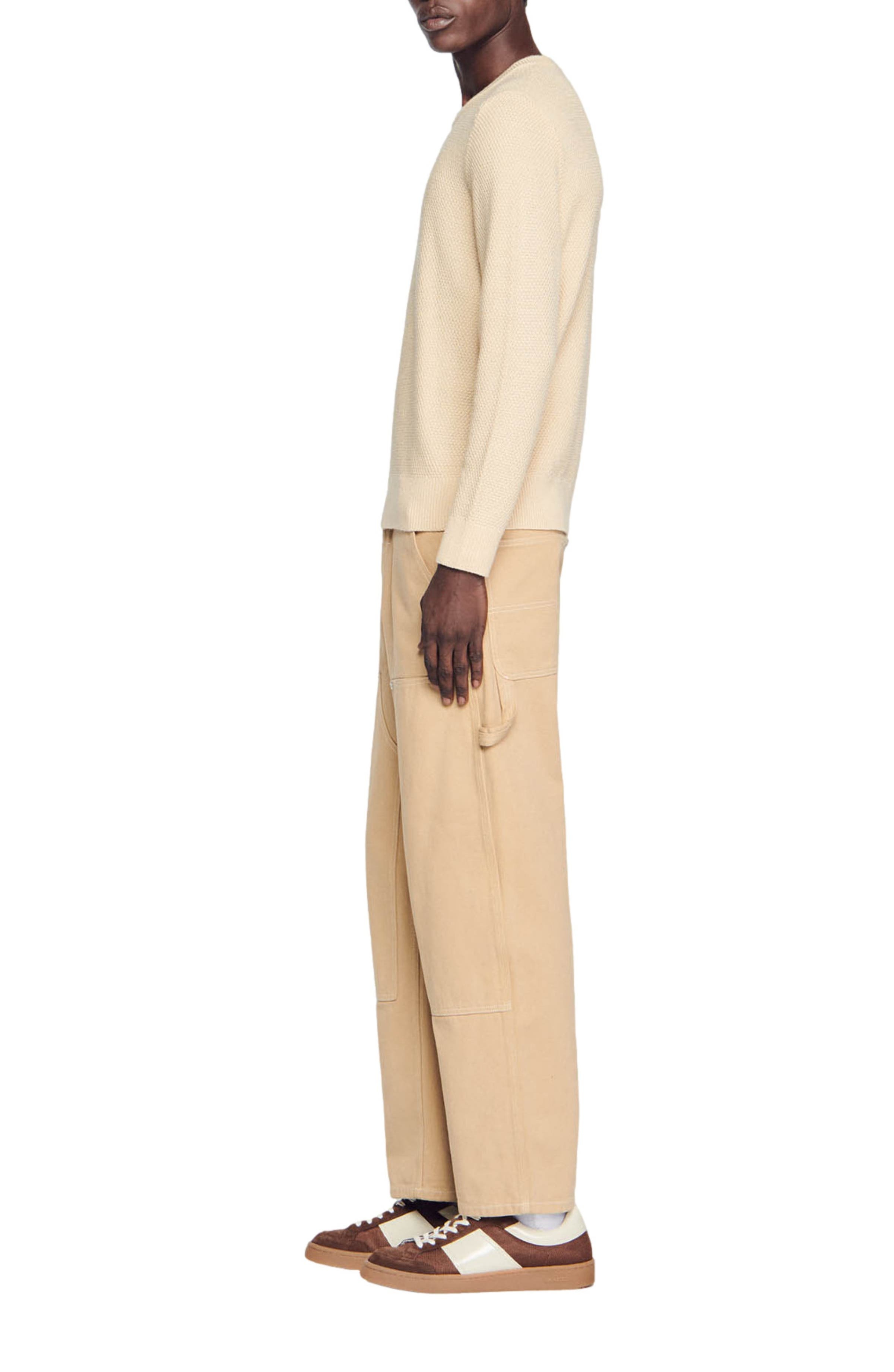SANDRO Wool sweater in Off White /Mastic at Nordstrom - 3